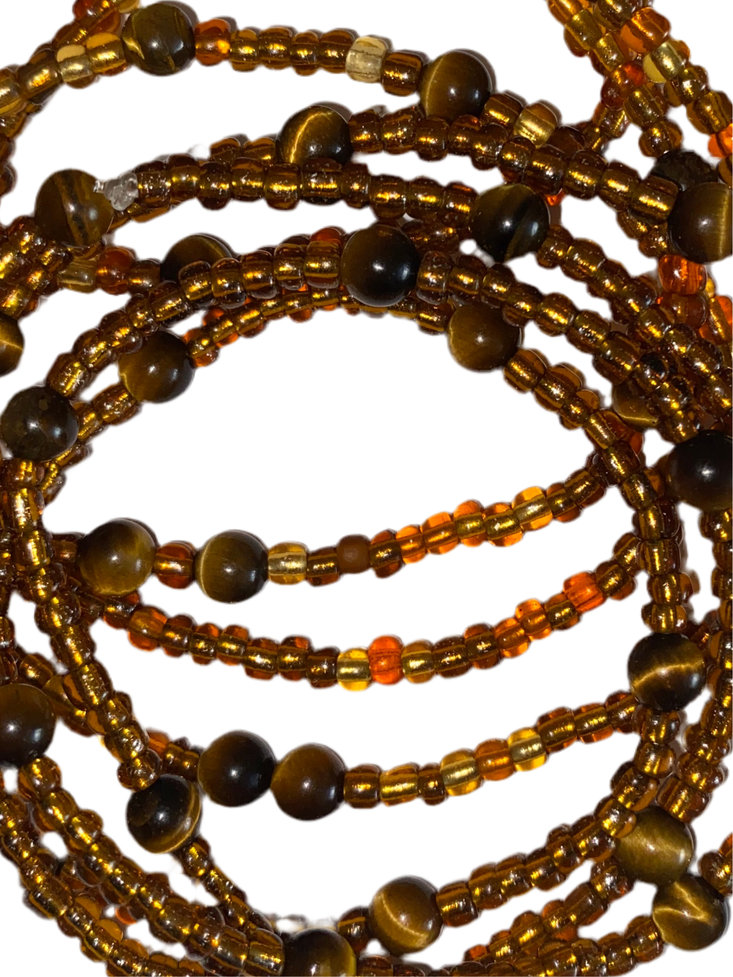 Tiger's Eye Round Waistbeads