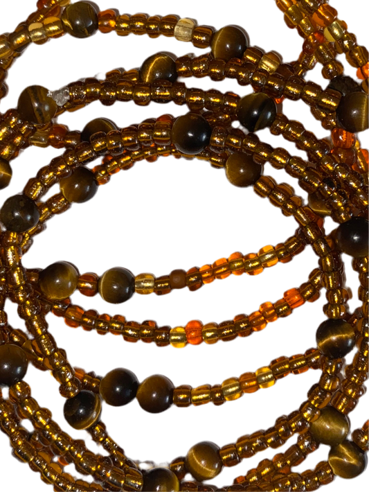 Tiger's Eye Round Waistbeads